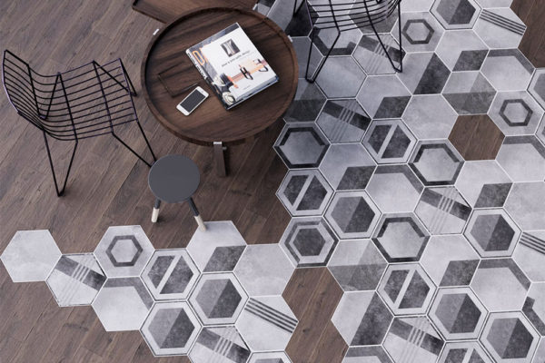 Estoile Geometry Nitco ceramic floor tiles  GLOSSY RAK ceramics tiles distributor dealer in Kottayam Changanacherry Thiruvalla Kozhencherry Chengannur Kerala