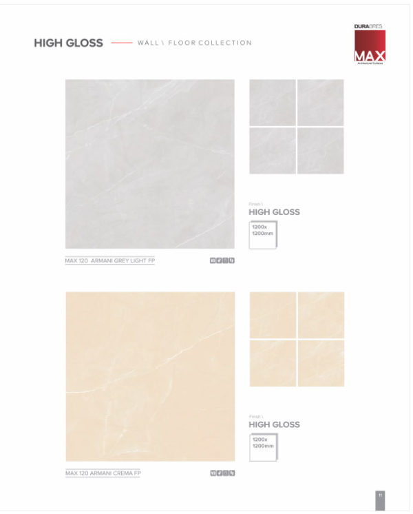 Max 120 Lucido Red Chigan Duragres Full Polished Somany ceramics tiles distributor dealer in Kottayam, Changanacherry, Thiruvalla, Kumbanadu, and Kerala